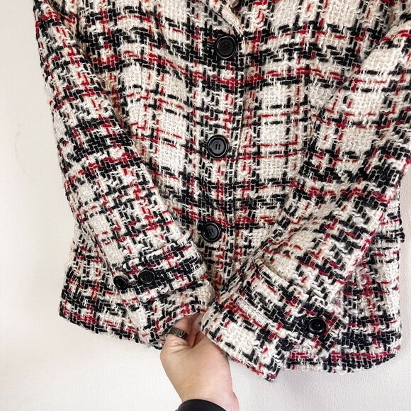 Talbots Tweed Wool Blend Blazer Jacket Size 6P - Picture 2 of 7